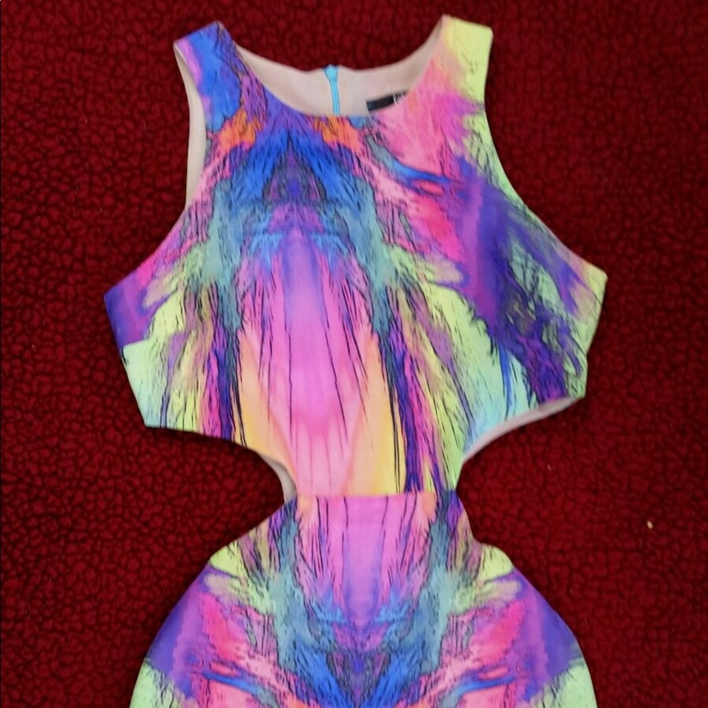 Naven Rainbow 🌈 Dress with Cutouts